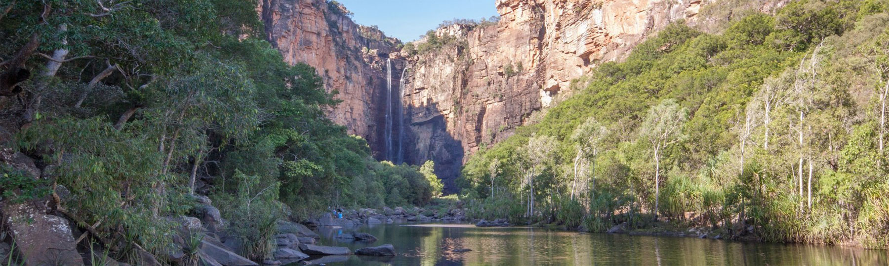 The Jim Jim walk to Jim Jim  gorge rock pool and Jim Jim billabong beach in Kakadu Australia Credit Parks Australia