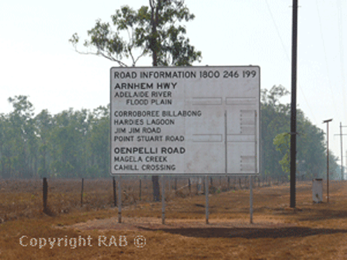 How to get to Arnhem highway kakadu