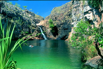 Maguk Gorge or Barramundi Gorge in Kakadu National Park, Australia is most considered to be one of the most travelled to destinations for kakadu 4wd adventure safari operators from Darwin. Compared to Twin falls and Jim Jim Falls Gorge the track Maguk or Barramundi Gorge is compartively easier. 