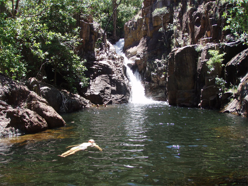 Gubara Pool in Kakadu National Park on a crowded 'Top End' 'Wet Season' afternoon