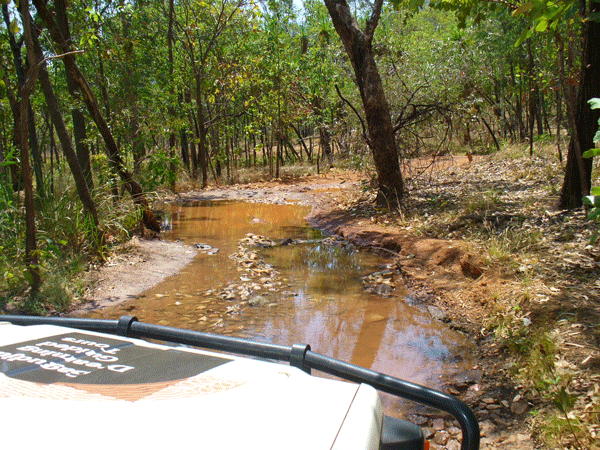 After Garnamarr Campground the Jim Jim Falls track in Kakadu gets rough - The 4wd only access track into Jim Jim Gorge car park (They should call it Jim Jim Gorge 4wd park) in Kakadu National Park