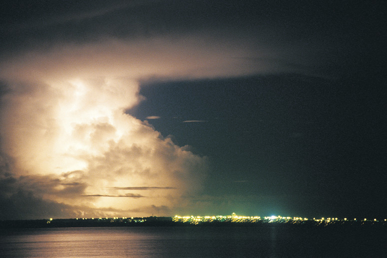 Wet Season heavy storms over Darwin