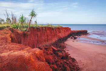 Cobourg Peninsula in Arnhem Land. Cobourg Peninsula shaped like a reverse letter Z lays at the north west extremity of Arnhem Land, Northern Territory, Australia. The peninsula consists of a narrow neck of land extending about 60 miles (100 km) to Cape Don on Dundas Strait
