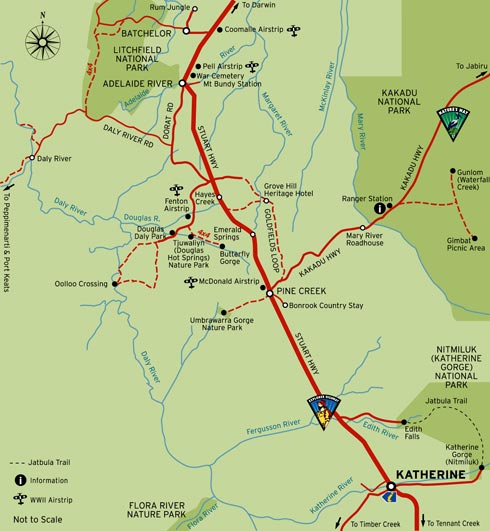 Map of Douglas Hot Springs - credit Parks 